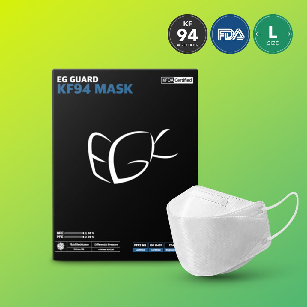 [ A ] EG GUARD L KF94 Mask (White) - Soomlab